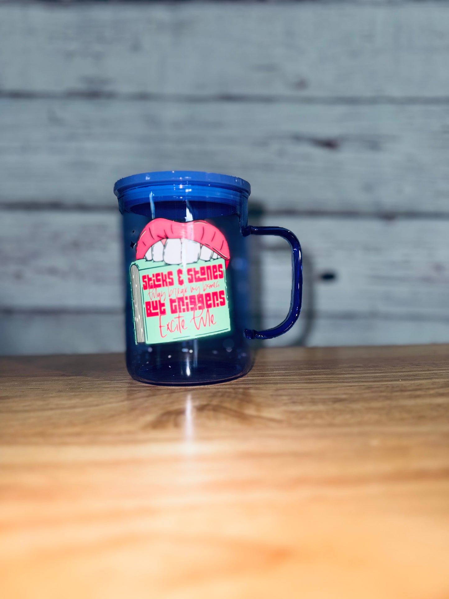 Sticks and Stones Glass Mugs