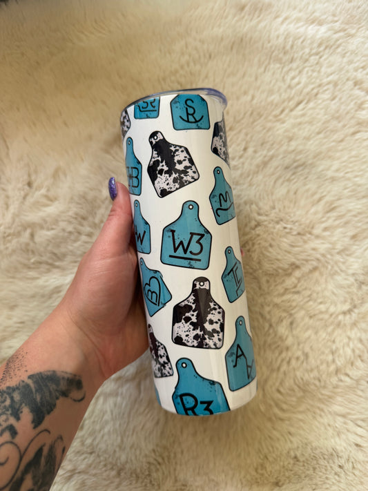 Blue Cow Tag