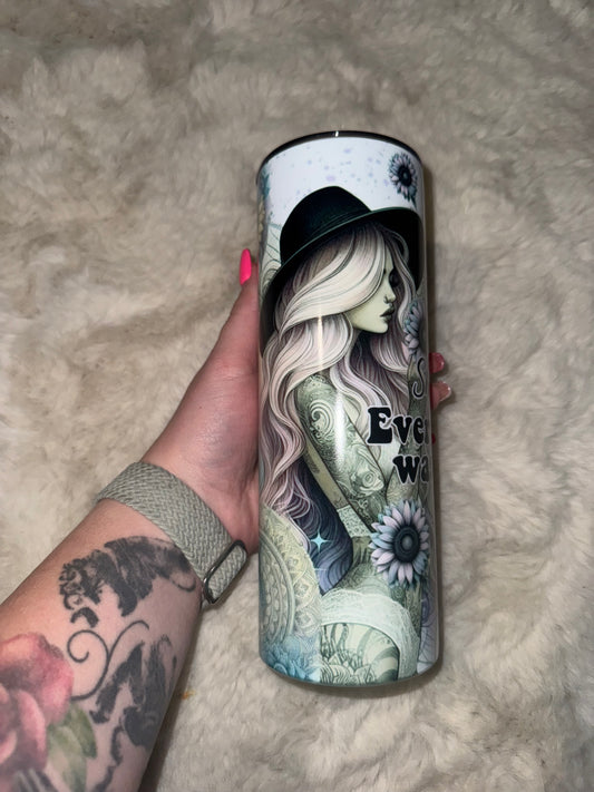 She overcame (Glows green)