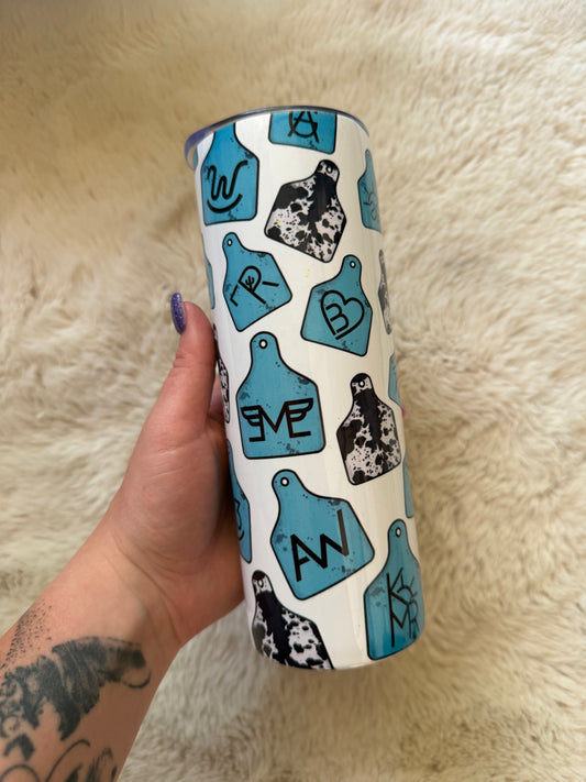 Blue Cow Tag