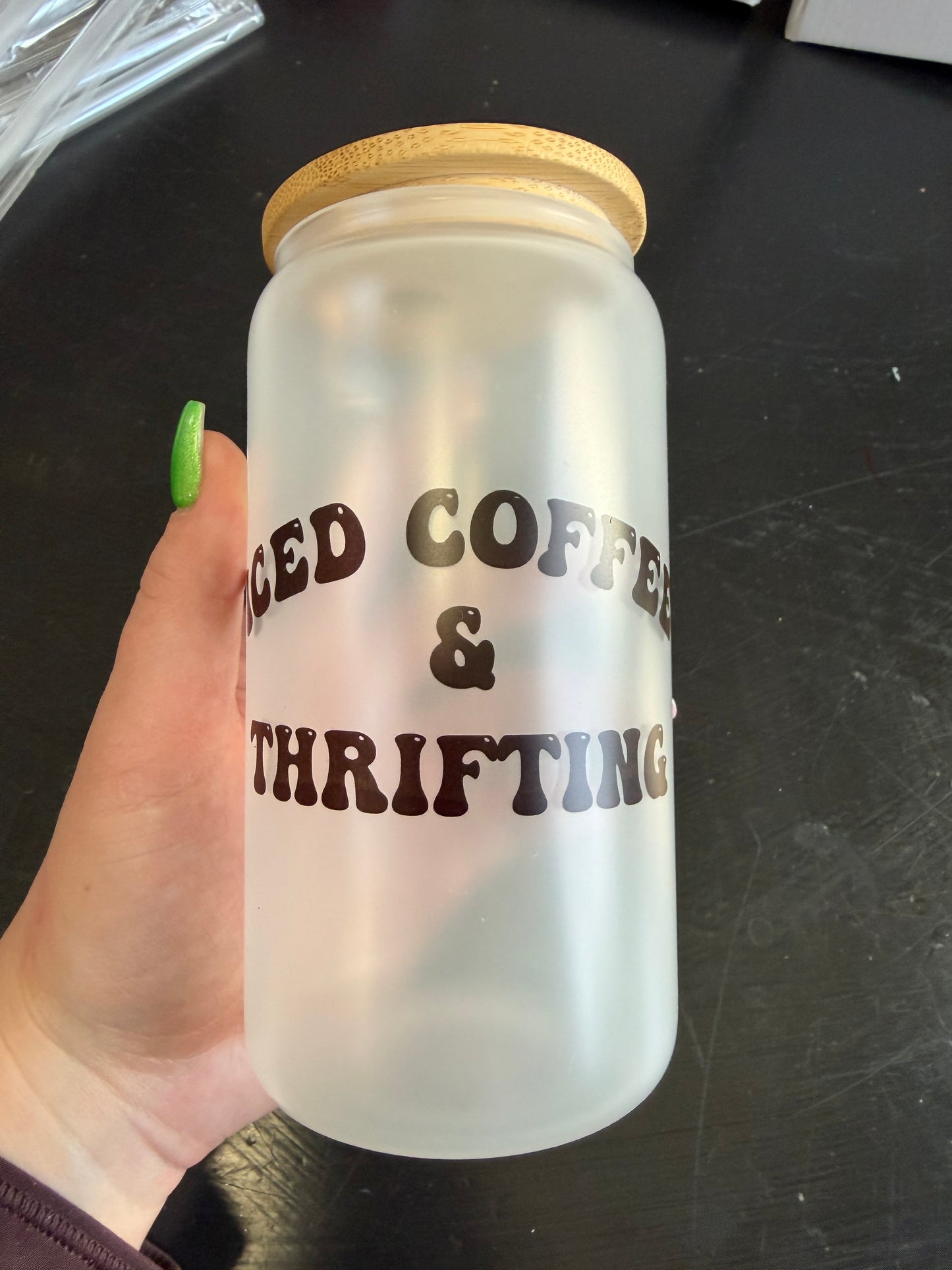 Iced coffee & Thrifting