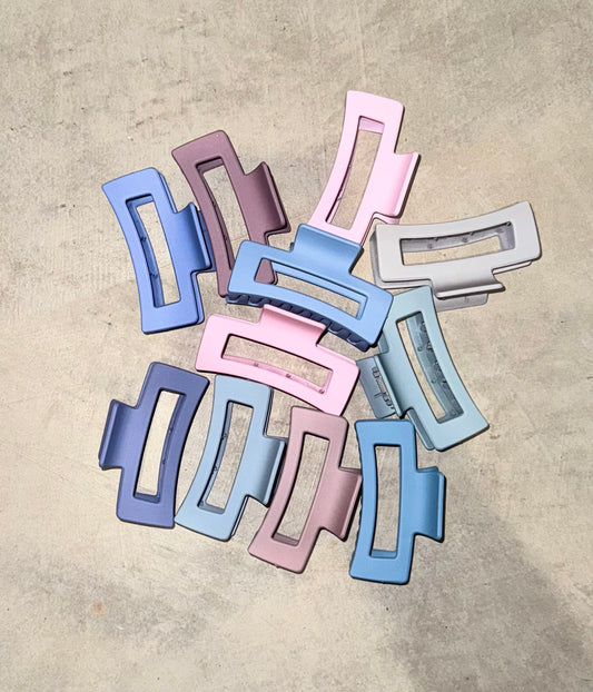 Matte Pastel Hair clips