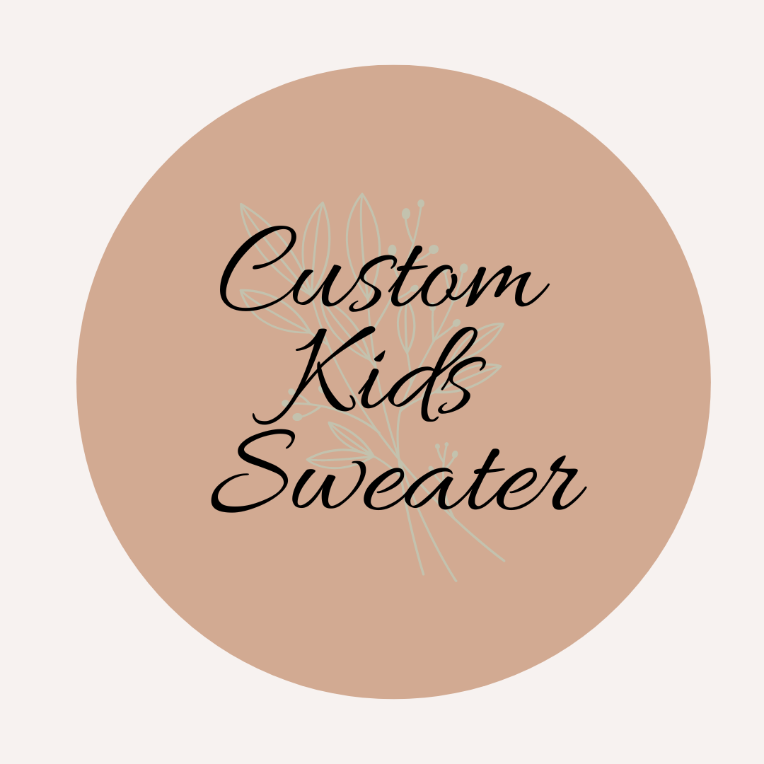 Custom Design  Kids Sweater